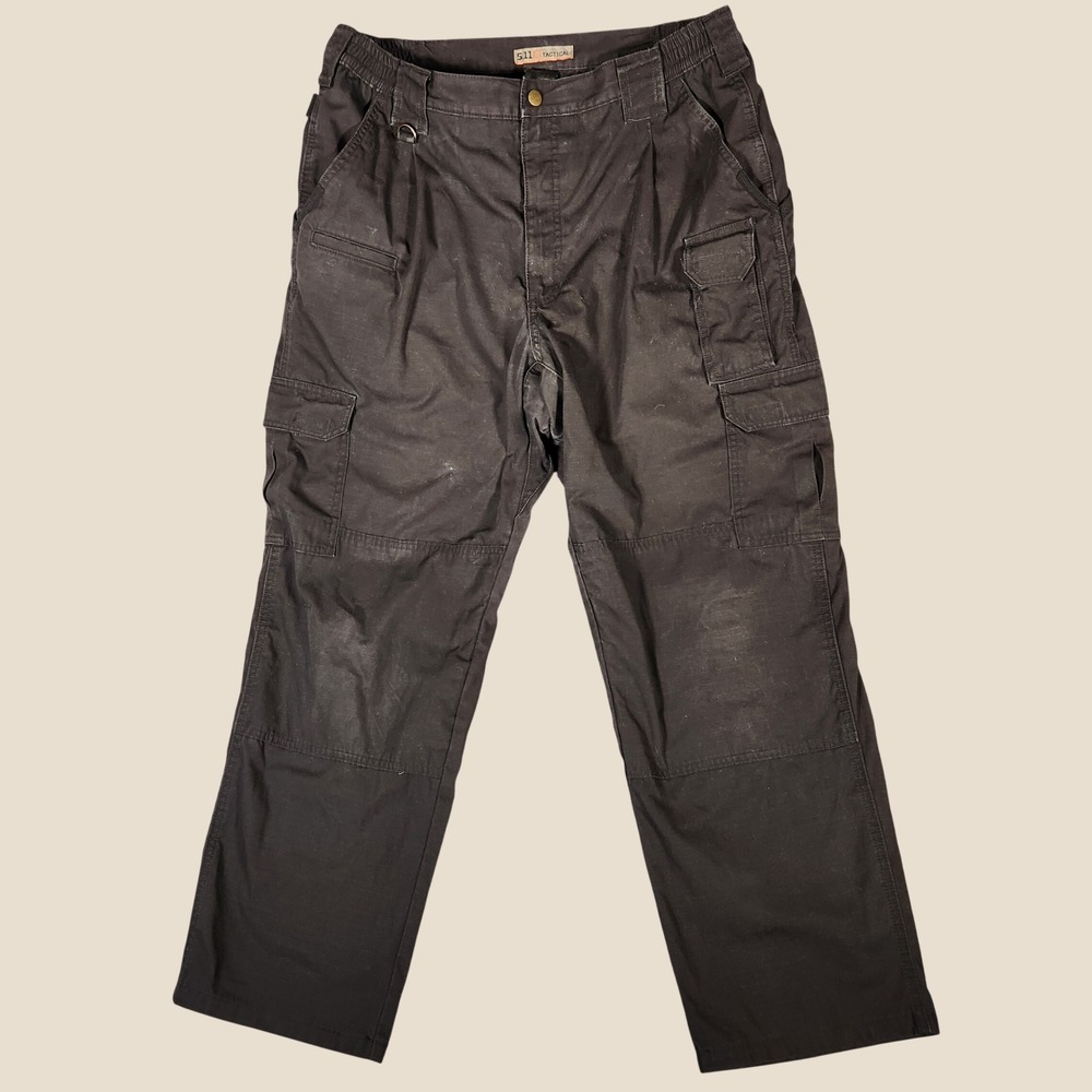 5.11 Tactical Cargo Pants Mens 35x29 Black Excellent‎ Ripstop Utility 74273-019